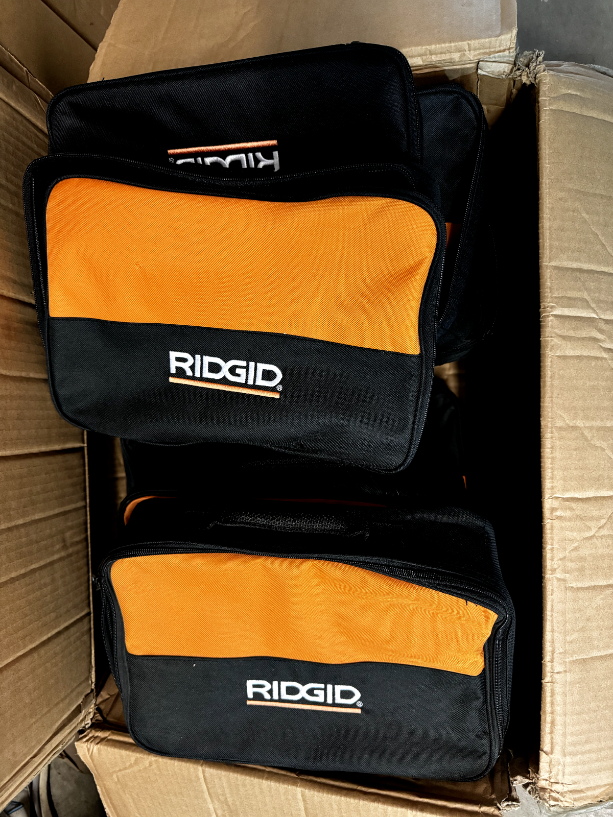 5 Pack of RIDGID Tool Bags 12x8x3 Flat Bag