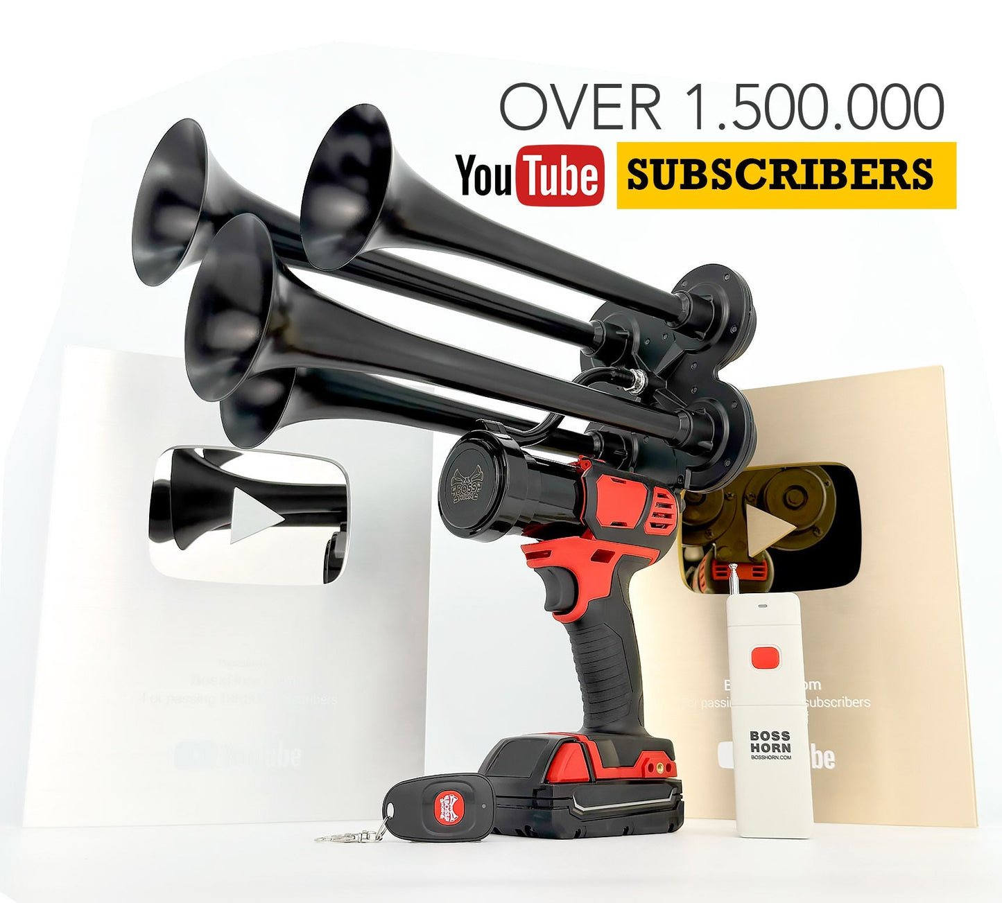 Premium Quad Horn Gun (Milwaukee® 18V Battery)