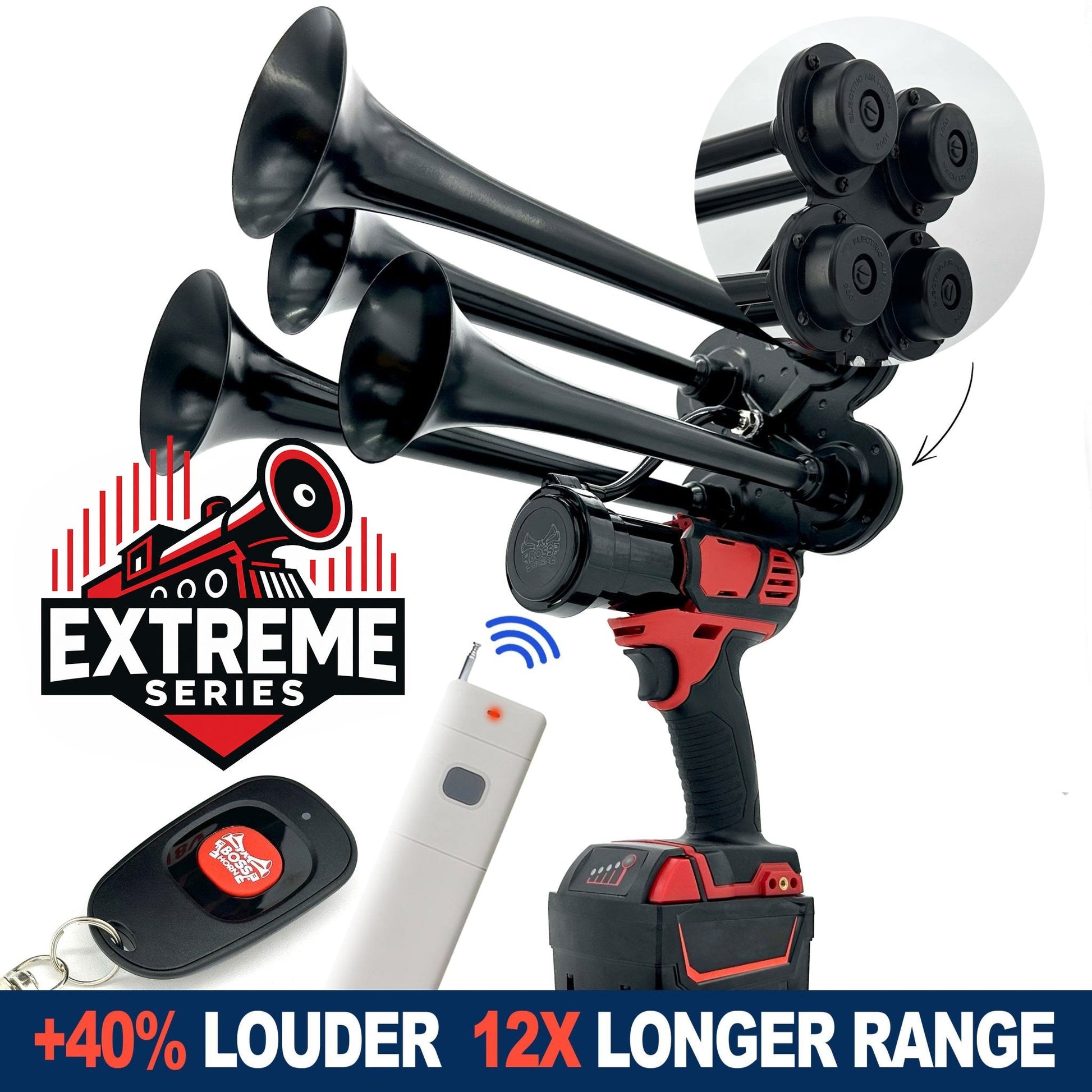 Premium Quad Horn Gun for Milwaukee® 18V Battery