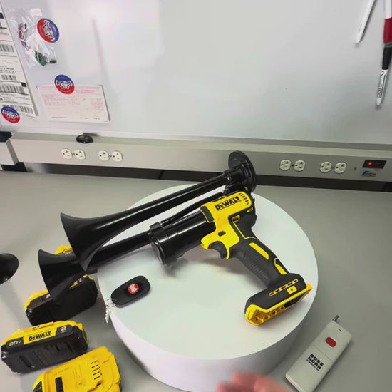 Dual Train Horn for DeWalt® 20v Battery — review and sound demo