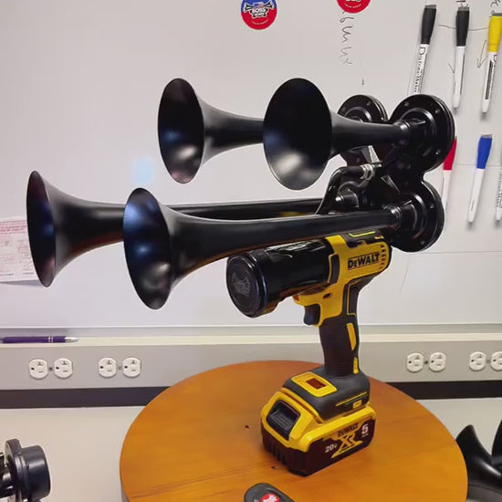 Quad Train Horn for DeWalt® 20v Battery — features and sound demo