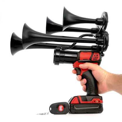 Quad Train Horn Powered by Milwaukee® 18V Battery