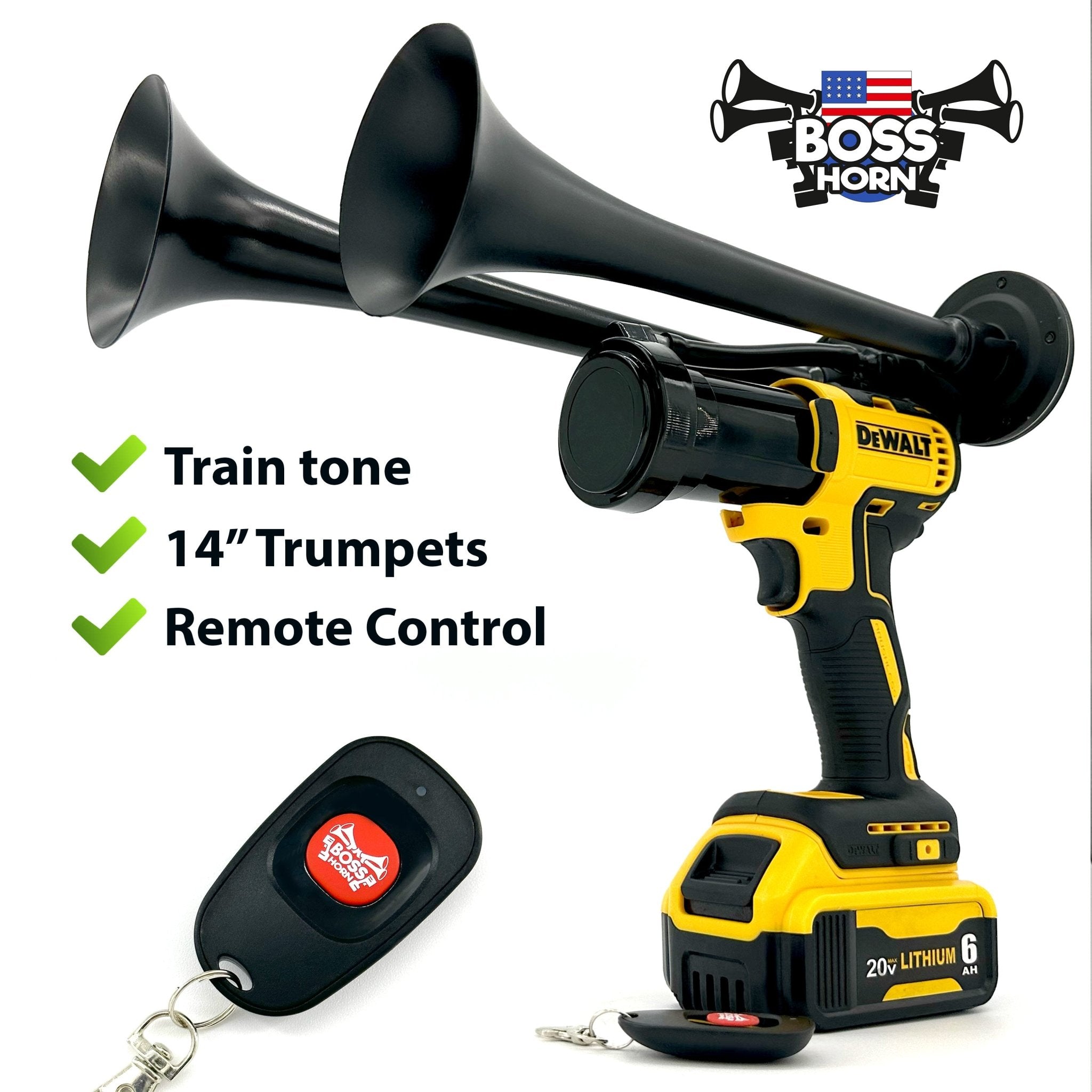 DeWalt 20V MAX Train Horn Kit With Remote (Battery Not Included) - Made In USA