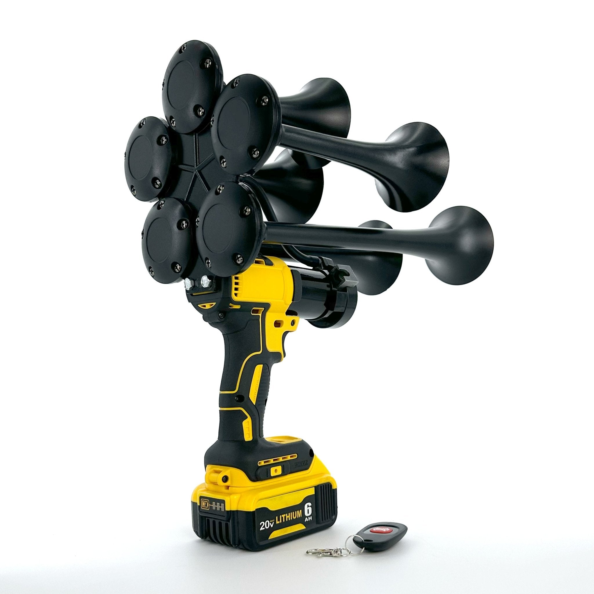 DeWalt Air Horn Gun with 5 Trumpets and Remote