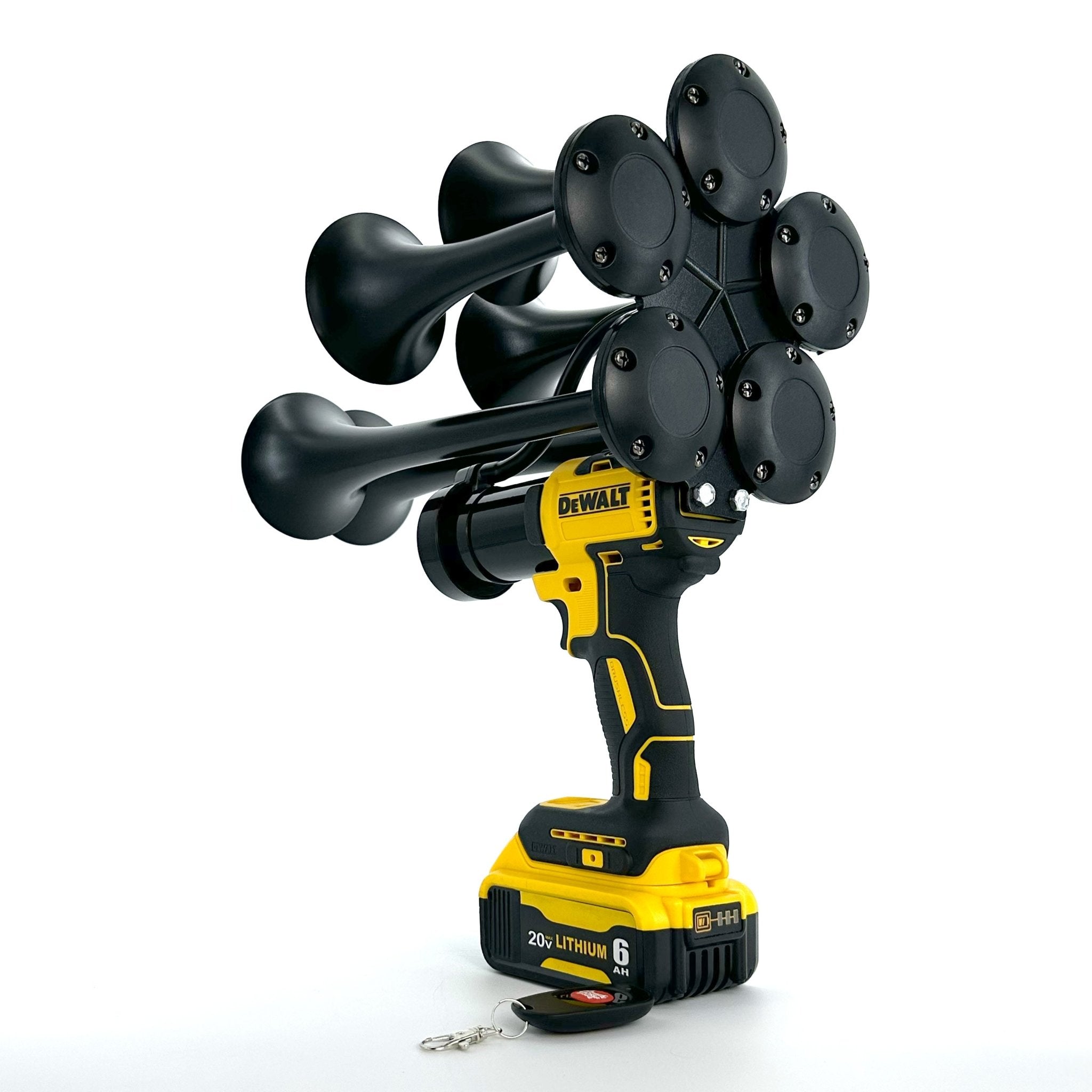 DeWalt Air Horn Gun with 5 Trumpets and Remote